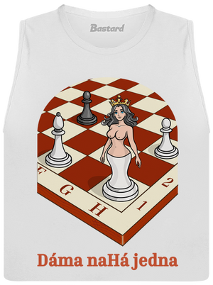 Dáma nahá jedna dámské tílko volné White