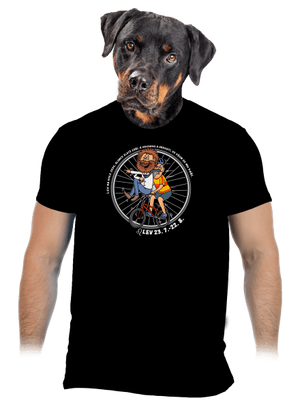 Cyklistický horoskop: Lev pánské tričko Black