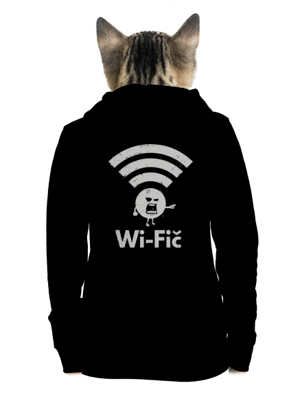 Wifič dámská mikina na zip Black