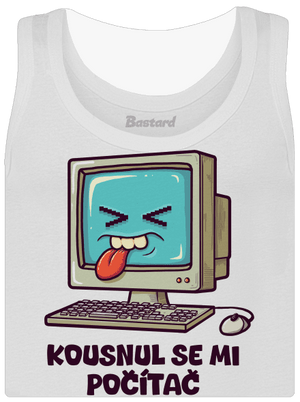 Kousnul se mi počítač dámské tílko klasické White
