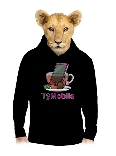 TýMobile dětská mikina klokanka Black