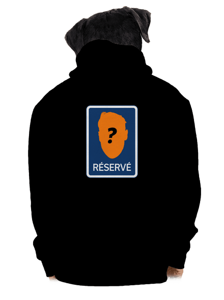 Značka réservé pánská mikina na zip Black