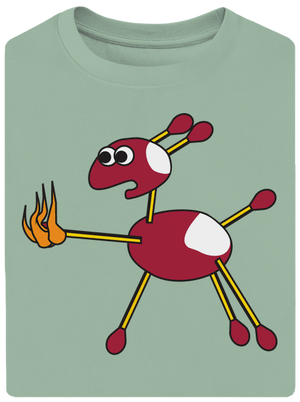 Kaštany unisex tričko oversized Sage