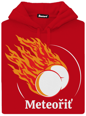 Meteořiť pánská mikina klokanka Red