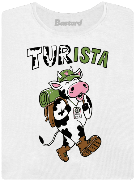 Tur na cestách dámské tričko s lemem White