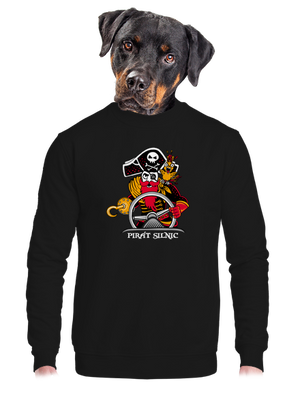 Pirát silnic unisex mikina bez kapuce Black