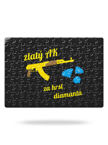 Zlatý AK puzzle White