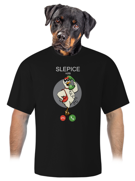 Slepice volá unisex tričko oversized Black