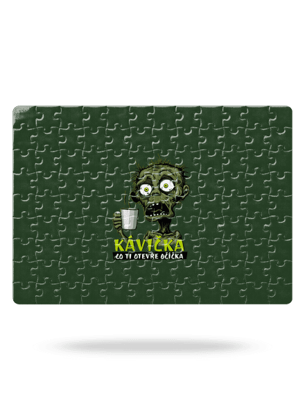Zombie kávička puzzle White