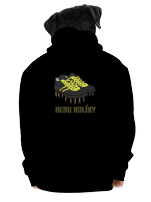 Beru kolíky pánská mikina na zip Black