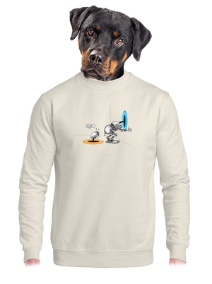 unisex mikina bez kapuce