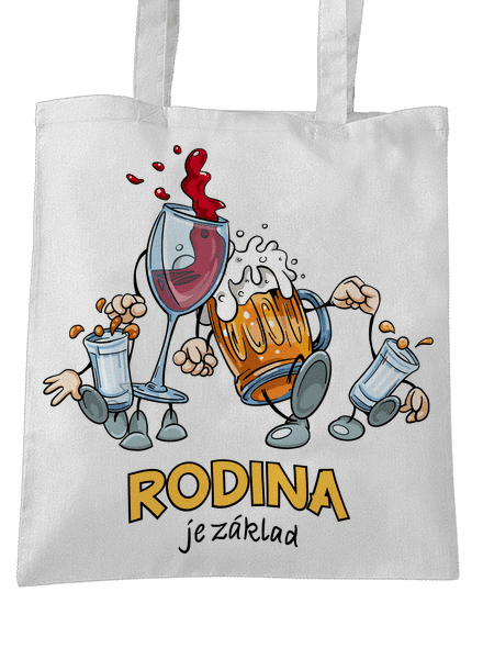 Rodina je základ taška White