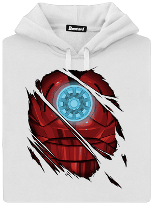 Ironman dámská mikina klokanka White