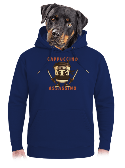 Cappuccino Assassino – Italian Brainrot unisex mikina premium Navy