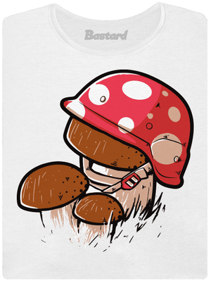 Hřib dámské tričko s lemem White