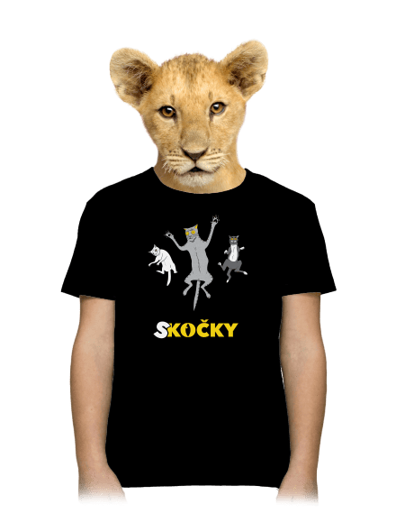 Skočky dětské tričko Black