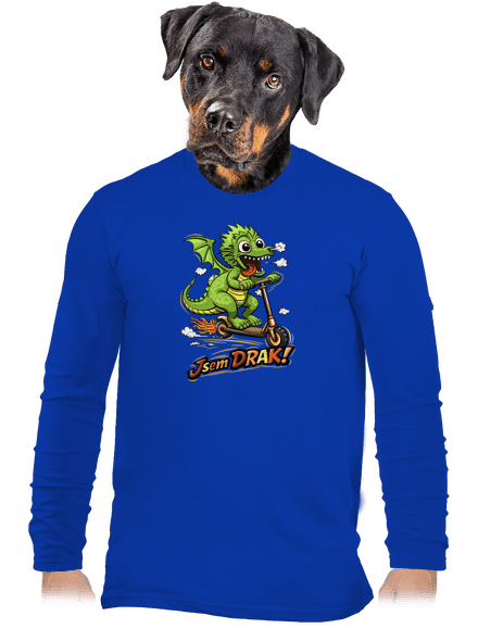 Jsem drak pánské dlouhý rukáv Royal Blue