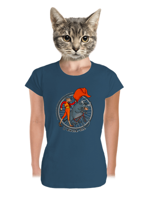 Cyklistický horoskop: Býk dámské tričko premium Petrol Blue