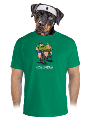 Cyklopivaři pánské sportovní tričko Kelly Green Mal
