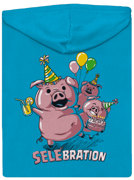 Selebration dámská mikina na zip Blue Atol