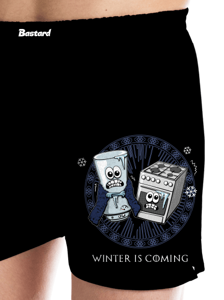 Winter is coming pánské trenky Black