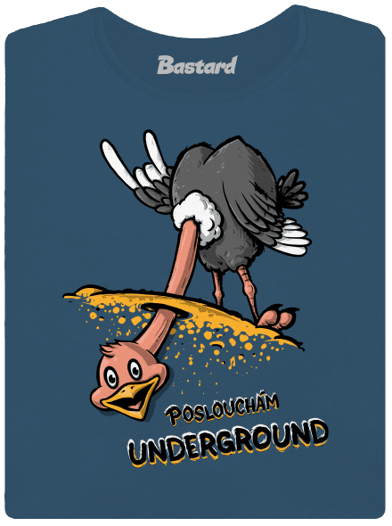 Underground dámské tričko premium Petrol Blue