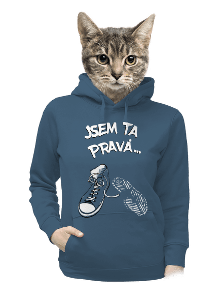 Hledám tu pravou dámská mikina klokanka Denim