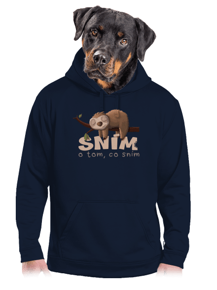 Sním o tom, co sním pánská mikina klokanka Navy