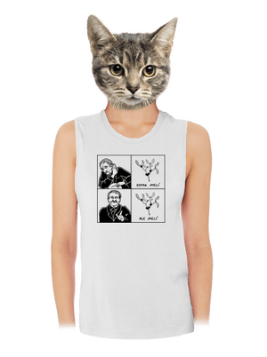 Cimrman: Copak jmelí dámské tílko volné White