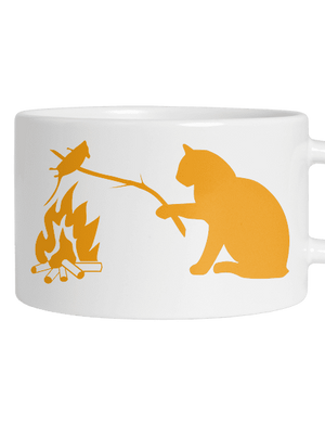 Kočka a myš hrnek makronka White