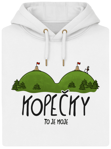 Kopečky unisex mikina premium Snowwhite
