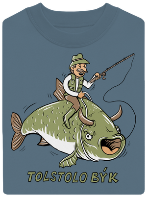 Tolstolobýk unisex mikina bez kapuce Nordic Blue