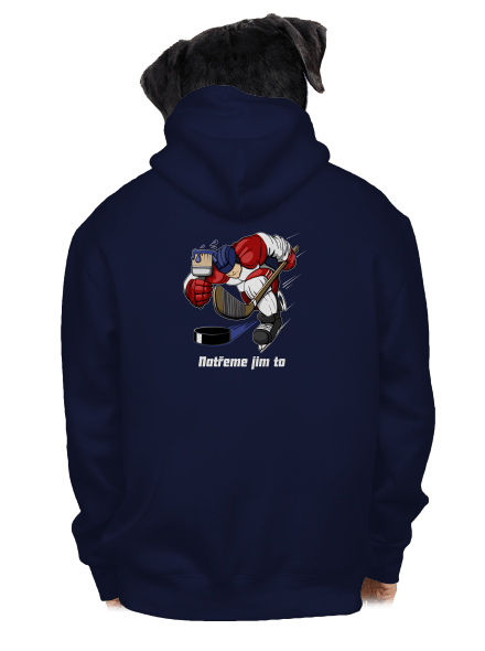 Natřeme jim to - Hokej pánská mikina na zip Navy