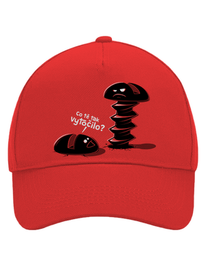 Vytočenej kšiltovka baseballka Classic Red