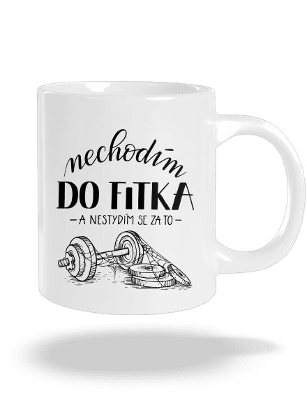 B12: Nechodim do fitka velký hrnek White