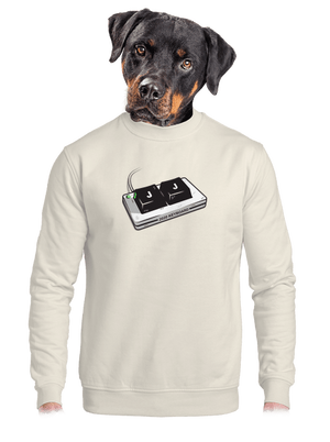 unisex mikina bez kapuce