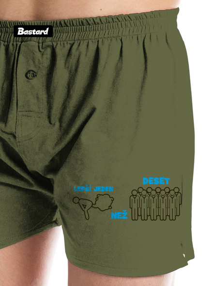 Jeden prd pánské trenky Khaki
