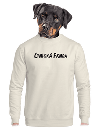 unisex mikina bez kapuce