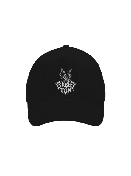 Skeletón kšiltovka baseballka Black