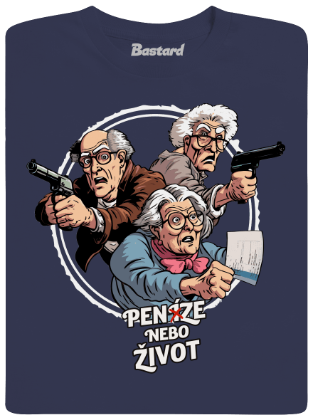 Penze nebo život pánské tričko Navy Blue