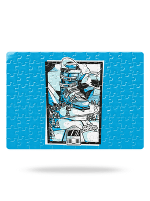 Lyžák puzzle White