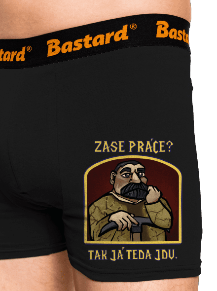 Zase práce? boxerky Black