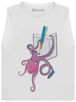 Prostě miluje inkoust dámské tílko volné White