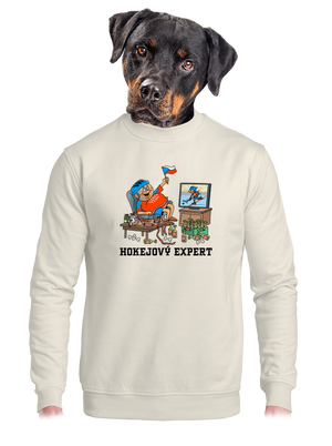 unisex mikina bez kapuce