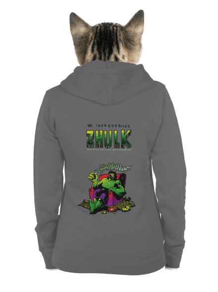 Zhulk  dámská mikina na zip Steel Gray