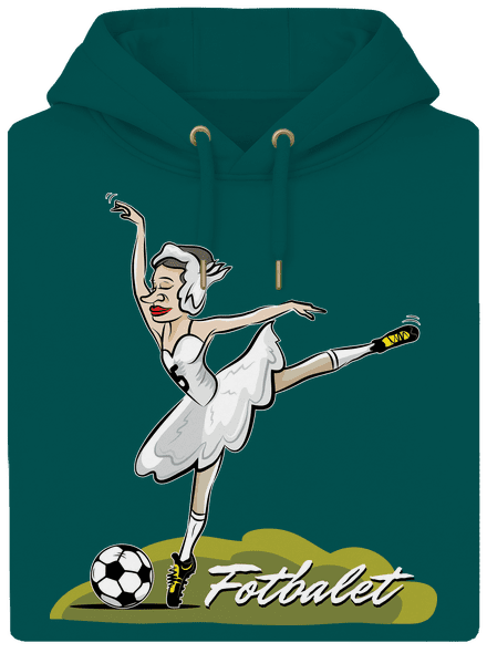 Fotbalet unisex mikina premium Emerald Green