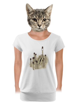 dámské tričko s lemem