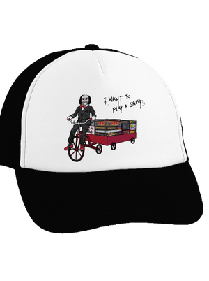 Chci si zahrát hru kšiltovka truckerka Black cap