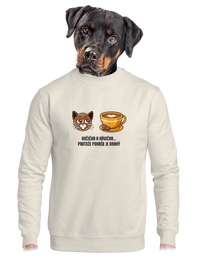 unisex mikina bez kapuce