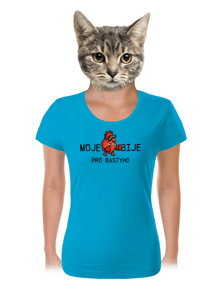 Moje srdce bije dámské tričko Blue Atol